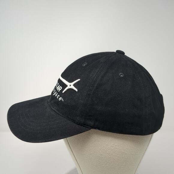 Northstar Aerospace Strapback Hat Black One Size Embroidered Outdoor - Picture 3 of 9